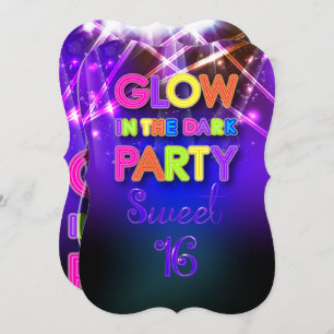 PixDezines Sweet 16, Glow Party/Laser Lights Kaart
