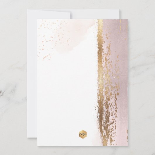 PixDezines Sweet 16 H2 Blush Pink gewassen Kaart (Achterkant)