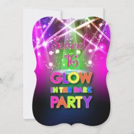 PixDezines Sweet 16, Laser Lights/Glow Party Kaart