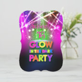PixDezines Sweet 16, Laser Lights/Glow Party Kaart (Staand voorkant)
