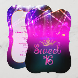 PixDezines Sweet 16, Laser Lights/Neon Lights Kaart