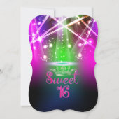 PixDezines Sweet 16, Laser Lights/Neon Lights Kaart (Voorkant)