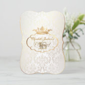 PixDezines Sweet 16/princess/rossi damask Kaart (Staand voorkant)