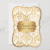 PixDezines Sweet 16/prinses/rossi damast Kaart (Voorkant)