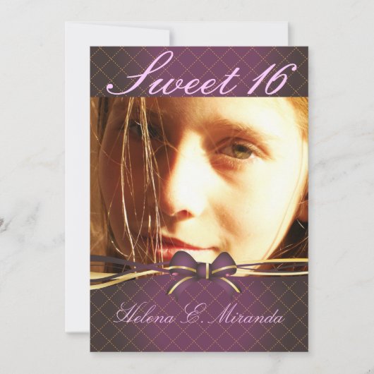 PixDezines Sweet 16/prinses/tiara (rug) Kaart (Voorkant)