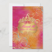 PixDezines SWEET 16, RAINBOW SWIRLS/ROSSI DAMASK Kaart (Voorkant)