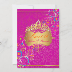 PixDezines Sweet 16/Regenboogzirls Kaart