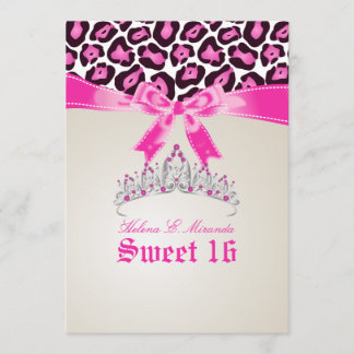 PixDezines Sweet 16/roze jaguar Kaart