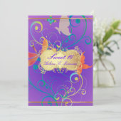 PixDezines Sweet 16/Vlinders/Wervelingen/Libel Kaart (Staand voorkant)