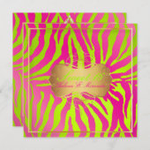 PixDezines Sweet 16/Zebra Stripes Kaart (Voorkant / Achterkant)