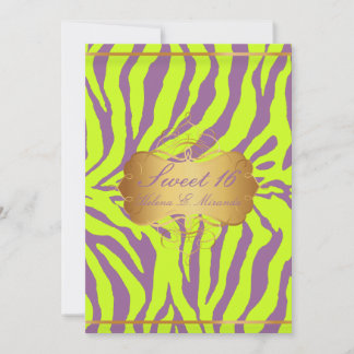 PixDezines Sweet 16/Zebra Stripes Kaart
