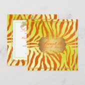 PixDezines Sweet 16/Zebra Stripes Kaart (Voorkant / Achterkant)