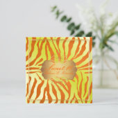 PixDezines Sweet 16/Zebra Stripes Kaart (Staand voorkant)