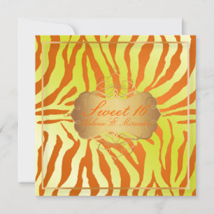 PixDezines Sweet 16/Zebra Stripes Kaart