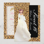 PixDezines Sweet 16/Zebra Stripes Kaart (Voorkant / Achterkant)