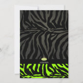 PixDezines Sweet 16/Zebra Stripes Kaart (Achterkant)