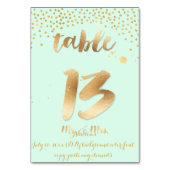 PixDezines tabel 13+/faux gouden sproeiers/DIY kle Kaart (Achterkant)