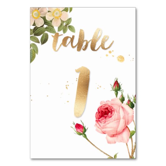 PixDezines Tabel 1/ Rozen/Redoute Kaart (Voorkant)