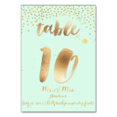 PixDezines tafel 10/gouden sprenkels/DIY kleur/mun Kaart (Achterkant)