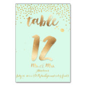 PixDezines tafel 12/gouden sprenkels/DIY kleur/mun Kaart (Achterkant)