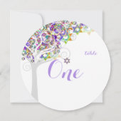 PixDezines tafel nr. boom van het leven Bat Mitzva Kaart (Achterkant)