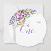 PixDezines tafel nr. boom van het leven Bat Mitzva Kaart (Voorkant)