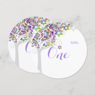 PixDezines tafel nr. boom van het leven Bat Mitzva Kaart