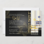PixDezines talit/stijlvol b'nai mitzvah/dij kleur Kaart (Achterkant)