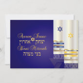 PixDezines talit/stijlvolle b'nai mitswa/diy kleur Kaart (Voorkant)
