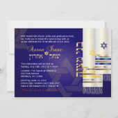 PixDezines talit/stijlvolle b'nai mitswa/diy kleur Kaart (Achterkant)