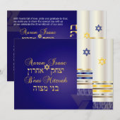 PixDezines talit/stijlvolle b'nai mitswa/diy kleur Kaart (Voorkant / Achterkant)