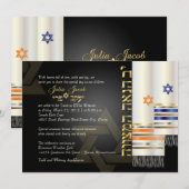 PixDezines talit/stijlvolle b'nai mitswa/diy kleur Kaart (Voorkant / Achterkant)