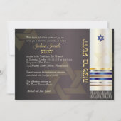 PixDezines talit/Stylish Bar Mitzvah/ash/Gold Kaart (Voorkant)