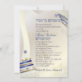 PixDezines talit/Stylish Bar Mitzvah/Gold Kaart (Voorkant)