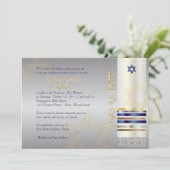 PixDezines talit/Stylish Bar Mitzvah Kaart (Staand voorkant)