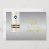 PixDezines talit/Stylish Bar Mitzvah Kaart (Achterkant)