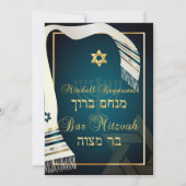 PixDezines talk Bar Mitzvah/dark blauwgroen blauw/ Kaart (Achterkant)