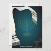 PixDezines Tallit Bar Mitswa/Teal/Goud Kaart (Voorkant)