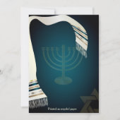 PixDezines Tallit Bar Mitzvah/Blauwgroen/Gold Kaart (Voorkant)