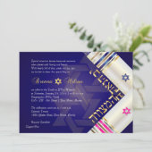 PixDezines Tallit/B'nai mitzvah/DIYbackground Kaart (Staand voorkant)