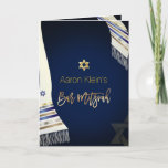 PixDezines tallit/fotobar mitzvah/DIY kleur<br><div class="desc">✡ PixDezines talk in donkerblauw (diy background color) fotobar mitzvah op gevouwen wenskaart met faux gold Star van David. Photo en lijst kunnen ook worden verwijderd. Om meer van onze collecties te uitzichten mitzvah, kopieer paste dit URL:www.zazzle.com/pixdezines mitzvah?rf=238007904023613149 ✡ Copyright © 2008-2016 PixDezines.com™ en PixDezines™ op Zazzle.com. Alle rechten voorbehouden....</div>