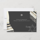 PixDezines tallit mitzvah Bedankkaart (Achterkant)