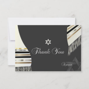 PixDezines tallit mitzvah Bedankkaart