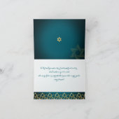 PixDezines Tallit Mitzvah Dank U/DIY kleur Bedankkaart (Binnen)