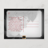 PixDezines TALLIT/RED/MITZVAH SAVE the DATE Aankondigingskaart (Achterkant)