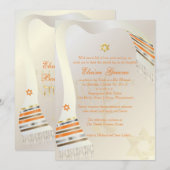 PixDezines Tallit/Stijlvolle Bat Mitswa/goud Kaart (Voorkant / Achterkant)