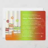 PixDezines Tallits/Stylish B'not Mitzvah/diy color Kaart (Achterkant)