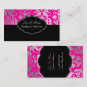 PixDezines Tanza Damask/DIY achtergrond/roze Visitekaartje (Voorkant / Achterkant)