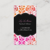 PixDezines Tanza Damask/DIY achtergrond Visitekaartje (Achterkant)