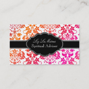 PixDezines Tanza Damask/DIY achtergrond Visitekaartje